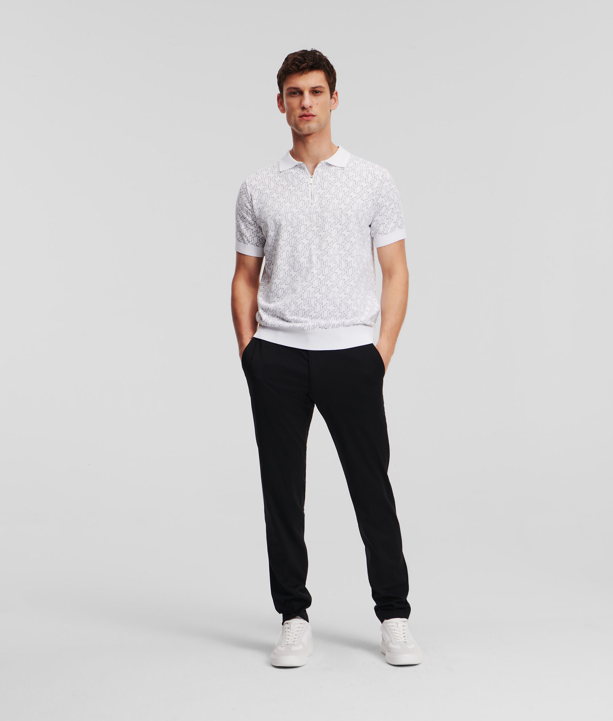 (image for) Superb Half-Zip Knit Polo